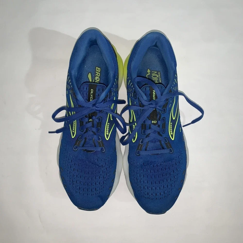 Brooks Glycerin 20 Shoes Mens Size 11 Blue Mesh Running Sneakers 1103821D482